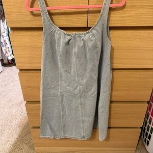 Rhinestone denim dress